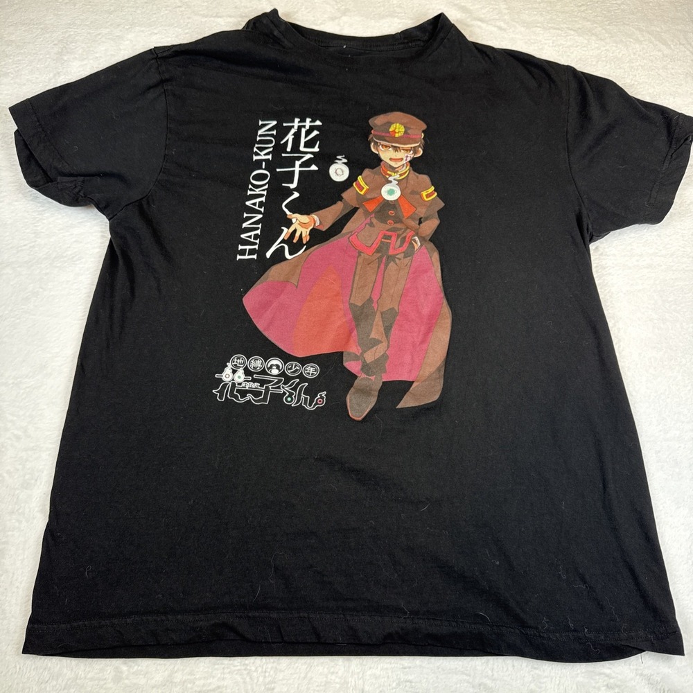 Toilet Bound Hanako-Kun Graphic Japanese Anime Black T-Shirt Size‎ L Men